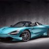 Blue Mclaren Car paint by numbers