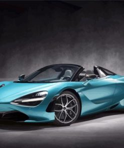 Blue Mclaren Car paint by numbers