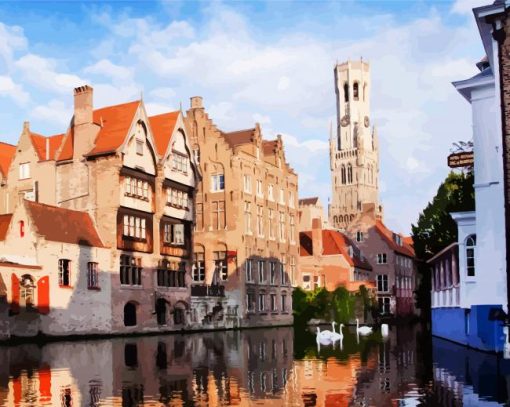 Bruges Belgium paint by numbers