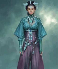 Chinese Lady paint by number