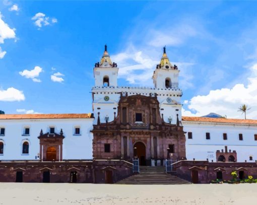 Church Of Sait Francis Quito paint by numbers