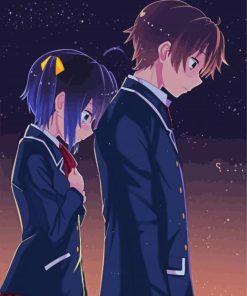 Chuunibyou Togashi Yuuta And Rikka Takanashi paint by number