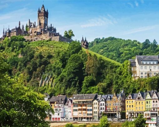 Cochem Germany paint by numbers