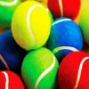 Colorful Tennis Balls paint by numbers