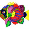 Colorful Tropical Fish paint by number