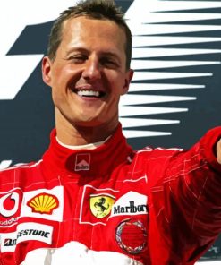 Cool Michael Schumacher paint by number