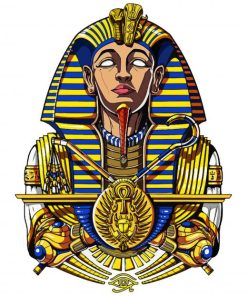 Cool Egyptian Pharaoh paint by numbers