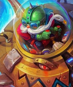 Corki League Of Legends paint by number