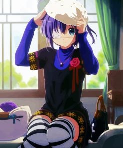 Cute Rikka Takanashi paint by number