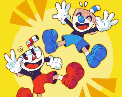 Cuphead Game paint by number