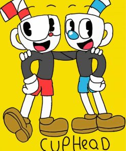 Cuphead Video Game paint by number