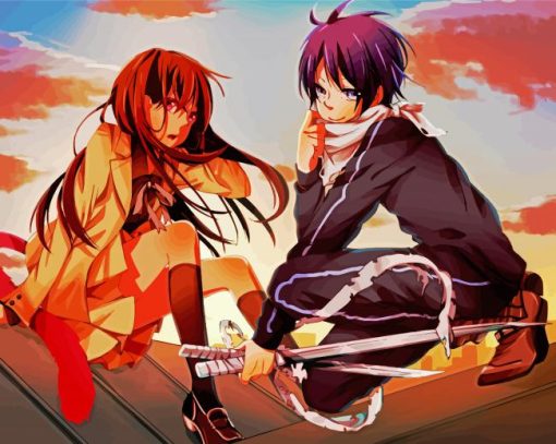 Cute Noragami Anime paint by number