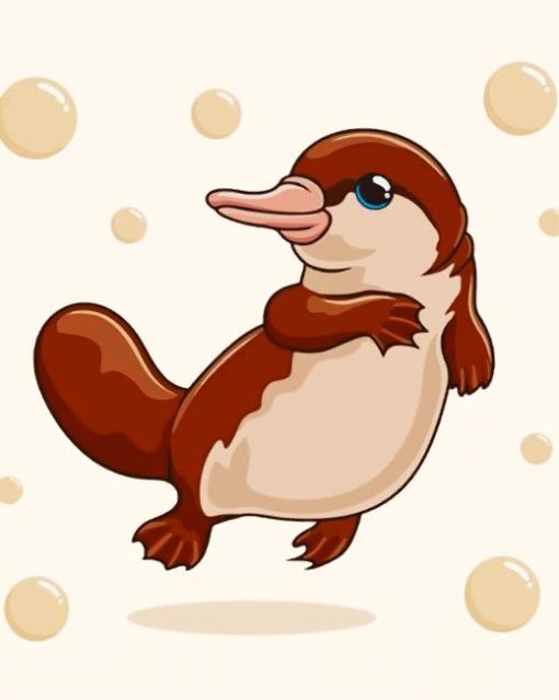 Cute Platypus paint by number