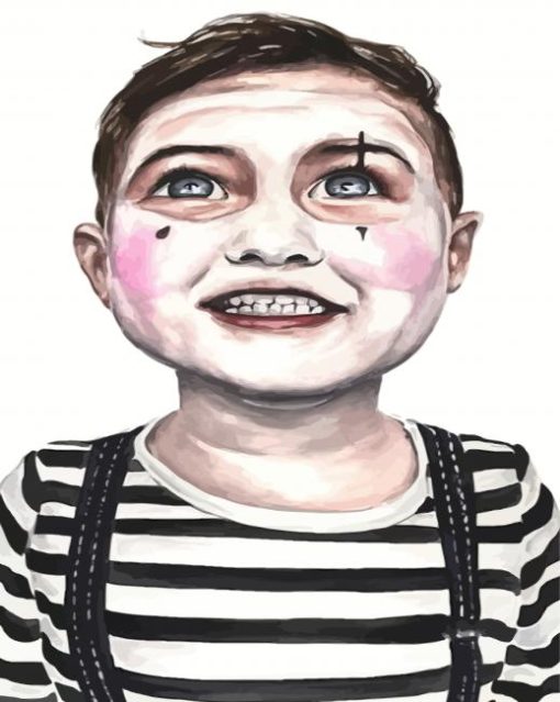 Cute Mime Boy paint by numbers