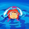 Cute Ponyo paint by numbers