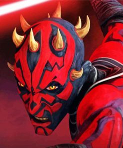 Darth Maul paint by numbers