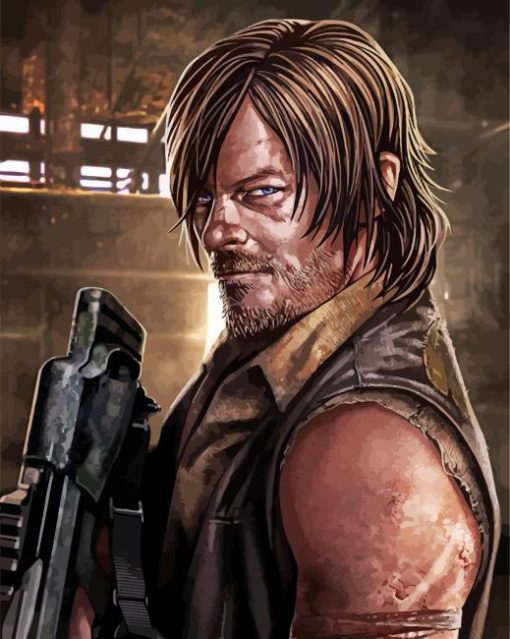 Daryl Dixon Art paint by number