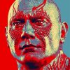 Drax Marvel paint by number