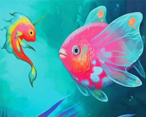 Dreamy Fishes paint by numbers