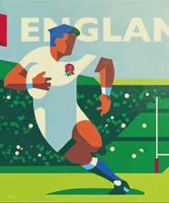 England Rugby paint by numbers