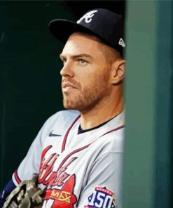 Freddie Freeman Atlanta Braves paint by numbers