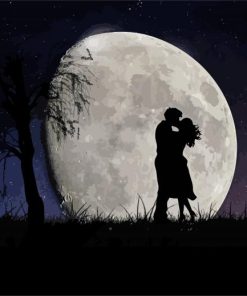 Full Moon Couple paint by numbers