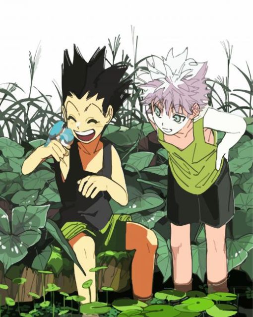 Gon Freecss And Killua paint by numbers