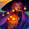 Halloween Witch paint by numbers