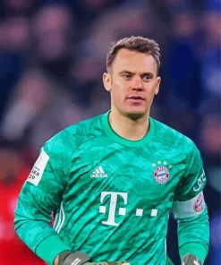 Handsome Manuel Neuer paint by numbers