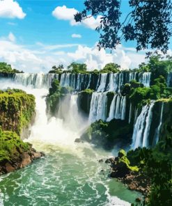 Iguazu National Park Argentina paint by number