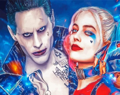 Joker And Harley Quinn paint by number