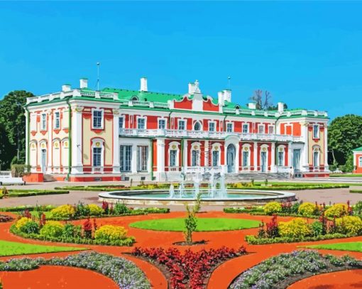 Kadriorg Palace Tallin Estonia paint by numbers