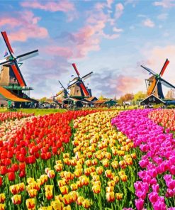 Keukenhof Netherlands paint by numbers