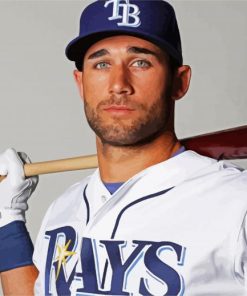 Kevin Kiermaier Rays paint by numbers