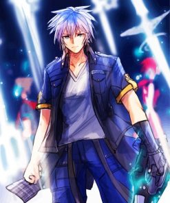 Kingdom Hearts Riku Character paint by number