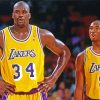 Kobe Bryant And Shaquille O Neal paint by number