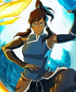 Legend of Korra Katara paint by number