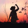 Lonely Girl Silhouette paint by numbers