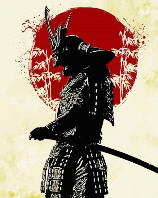 Lonely Samurai paint by numbers