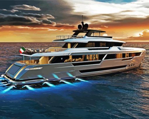 Luxury Yacht paint by numbers