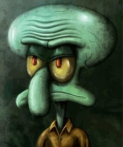 Mad Squidward paint by number