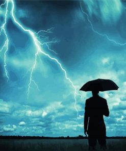 Man Watching Storms paint by number