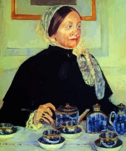 Mary Cassat Lady At The Tea Table paint by numbers