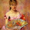 Mary Cassatt Lady With A Fan paint by numbers