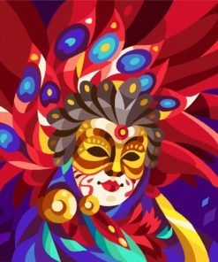 Masked Lady paint by numbers