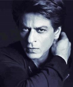 Monochrome Shahrukh khan paint by number