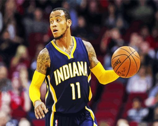 Monta Ellis Indiana Pacers paint by number