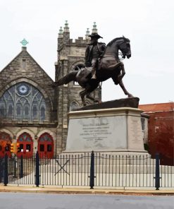 Monument In Richmond paint by number