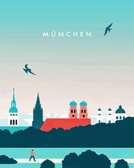 Munich Poster paint by number