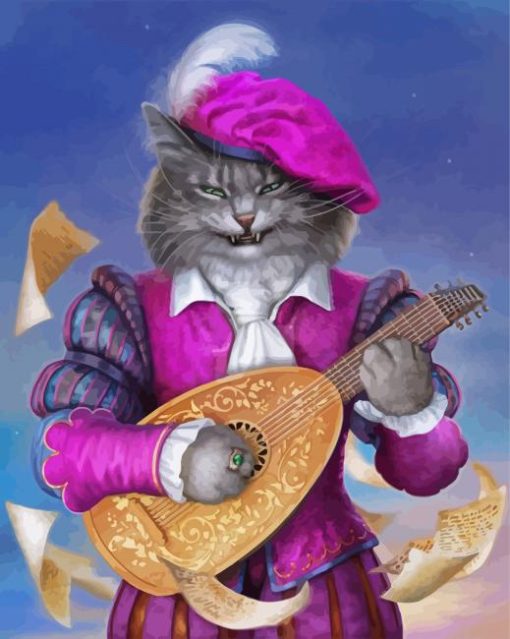 Musician Cat paint by number